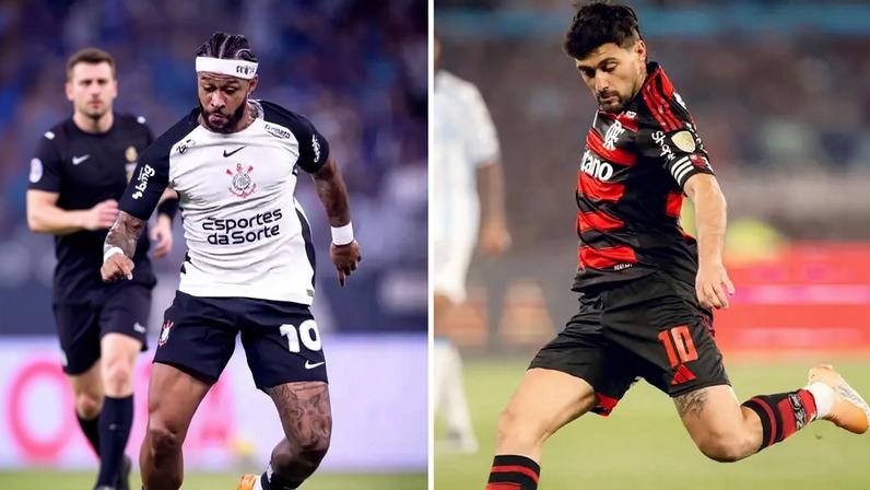 Memphis e Arrascaeta (Fotos: Divulgação)