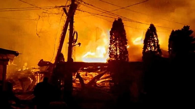 Drones struck a cafe and hotel in the Black Sea resort town of Khorly on New Year’s Eve, Russian officials said.