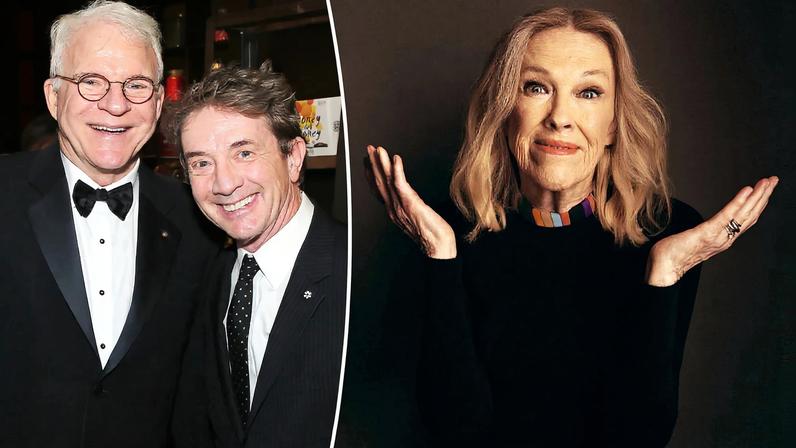 Steve Martin and Martin Short raised a glass to the late Catherine O’Hara during an onstage appearance, per a TikTok video. in Texas