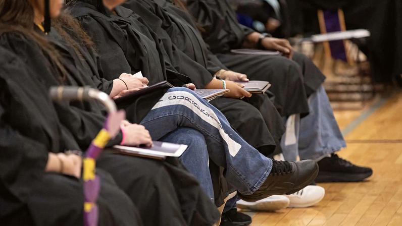 Graduation ceremony at Southwestern Christian University