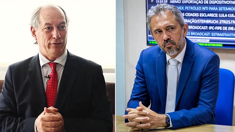 Ciro Gomes e Elmano de Freitas – Fotos: Reprodução
