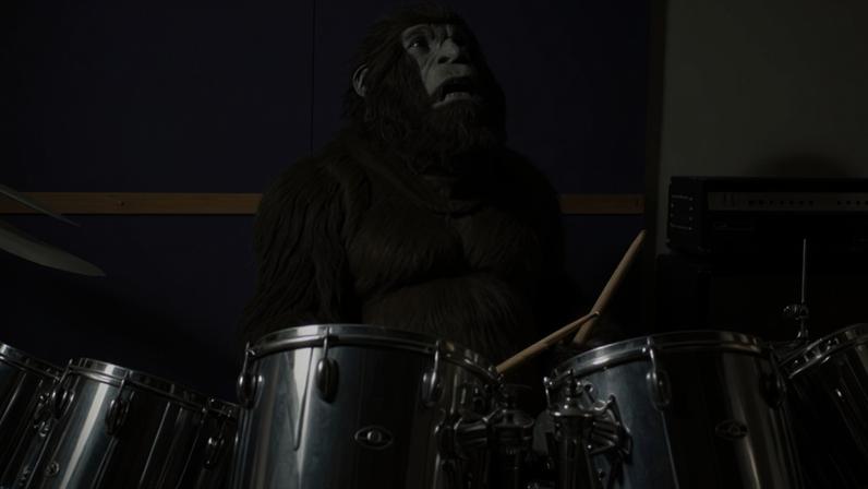 Cadburys’ drumming gorilla advert, using Phil Collins' hit In The Air Tonight would be allowed as it does not show a product