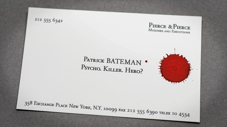Patrick Bateman’s business card.