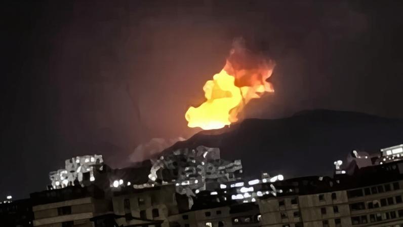 Explosões avistadas em Caracas, capital da Venezuela