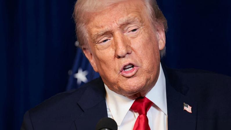 U.S. President Donald Trump speaks during a press conference with Israeli Prime Minister Benjamin Netanyahu (not pictured) after meeting at Trump’s Mar-a-Lago club in Palm Beach, Florida, U.S., December 29, 2025. REUTERS/Jonathan Ernst