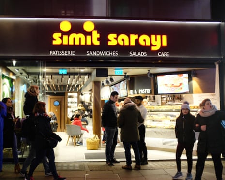 A night-time cafe diner on Oxford Street, London. UKHospitality says the rising cost of doing business is a hospitality-wide problem that needs a hospitality-wide solution.