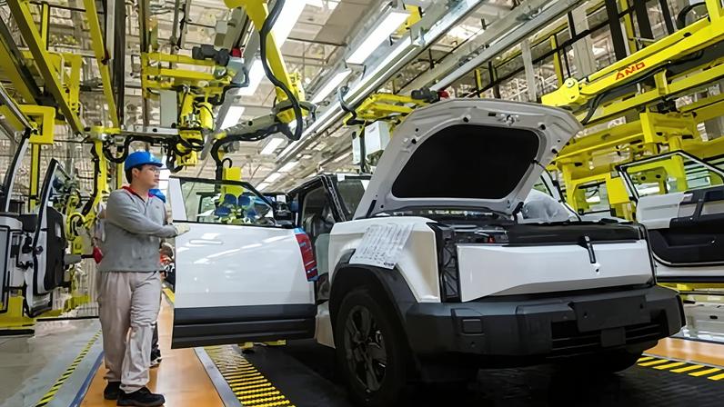 Chery’s EV electric vehicle production line in Wuhu, China. The company the carmaker is considering building a plant in the UK as part of a ‘localisation’ strategy.
