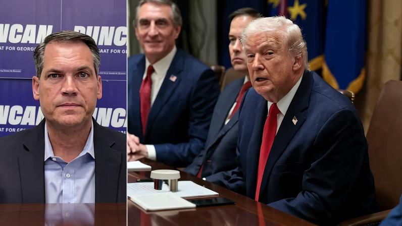 Georgia Duncan, Georgia's former GOP Lt. Gov., speaks during an interview with ABC News.