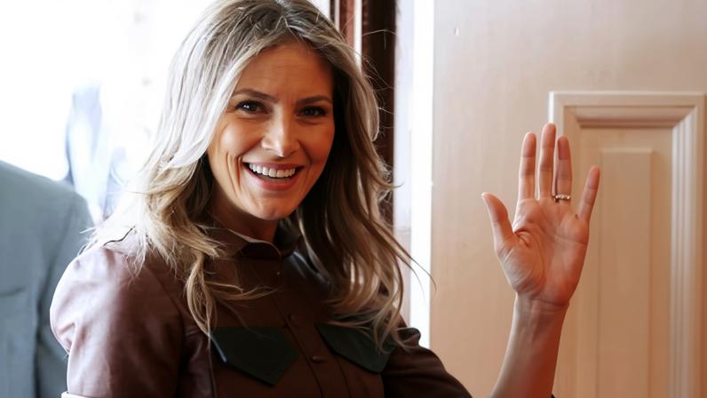 ‘Time no longer mattered’ … Melania Trump.