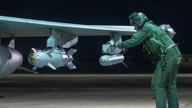 A Royal Air Force Typhoon pilot carries out aircraft checks before take-off on Saturday.