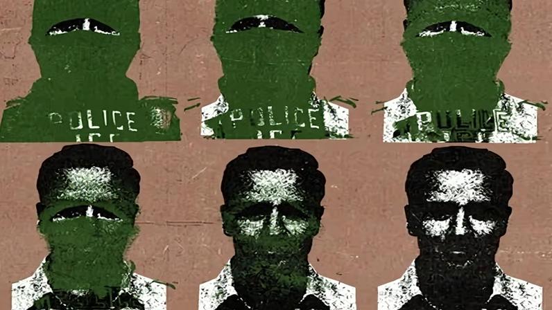 ‘Antifa is not an organization,’ one activist said. ‘Antifascism is a natural response to state terror … Anyone can do it.’ Illustration: Guardian Design / Getty Images