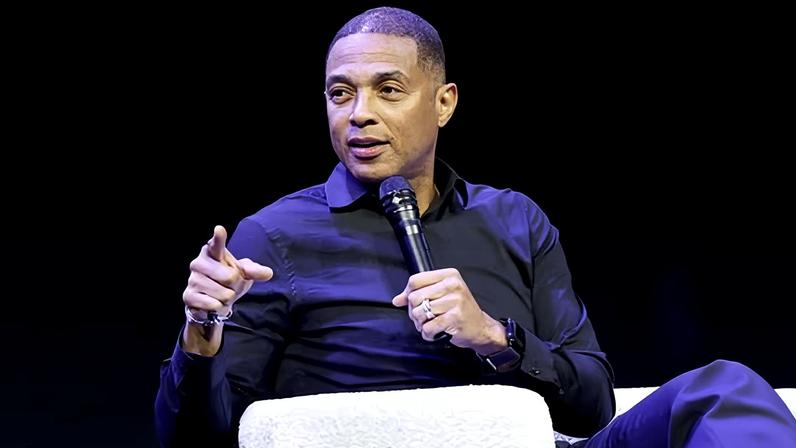 Don Lemon speaks in New York on 7 October 2025.