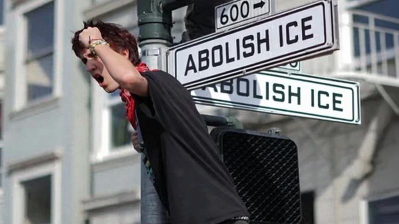 More than 300 demonstrations were expected to take place across all 50 states and Washington DC over the weekend in what organizers are calling ‘ICE Out of Everywhere’. Photograph: Carlos Barría/Reuters
