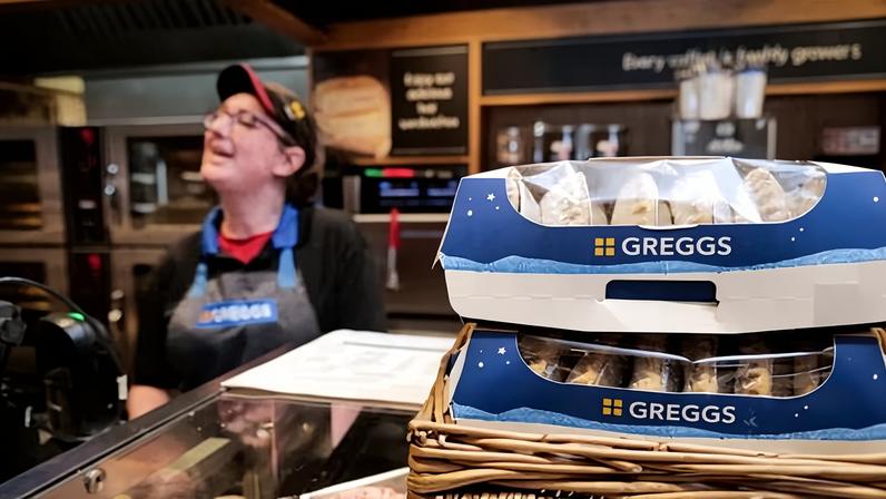 Mince pies and more in a branch of Greggs in Newcastle, where the company was founded.