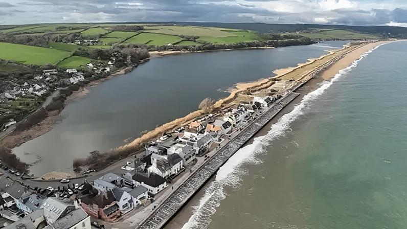 Extra boulders - to act as sea defences - have been placed on Slapton beach in Devon, to help protect the road that runs across the shingle bar