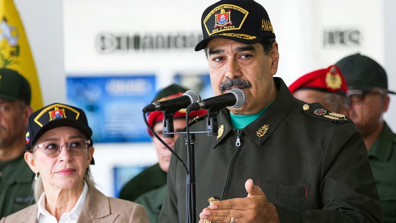 Venezuela’s Maduro attends military event in La Guaira