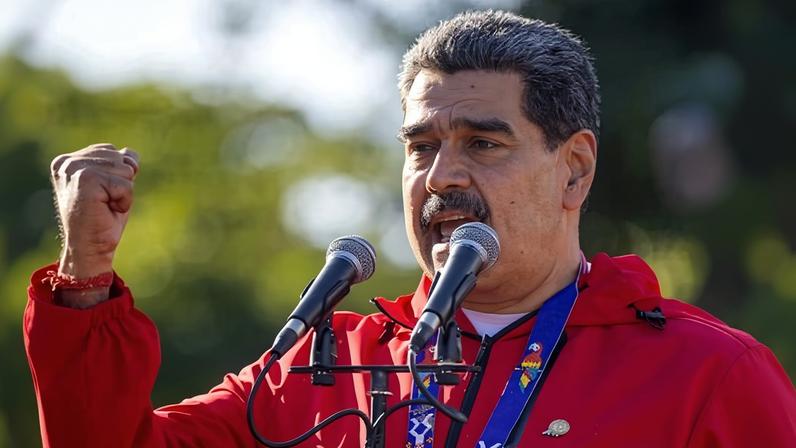 Nicolás Maduro attends an event in Caracas, Venezuela, on 12 October 2025.