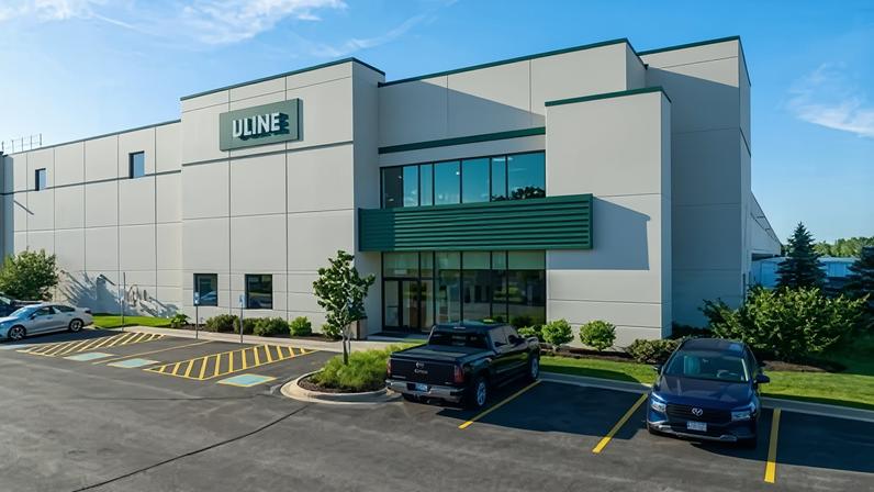 Uline warehouse in Kenosha, Wisconsin.