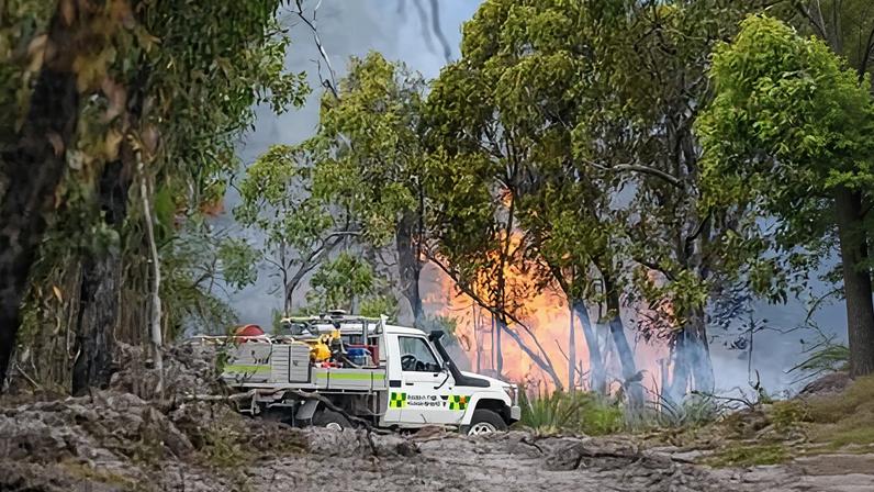 Flames flared up near Gellibrand in Victoria this week as inland parts of south-eastern Australia sweated through record heat.