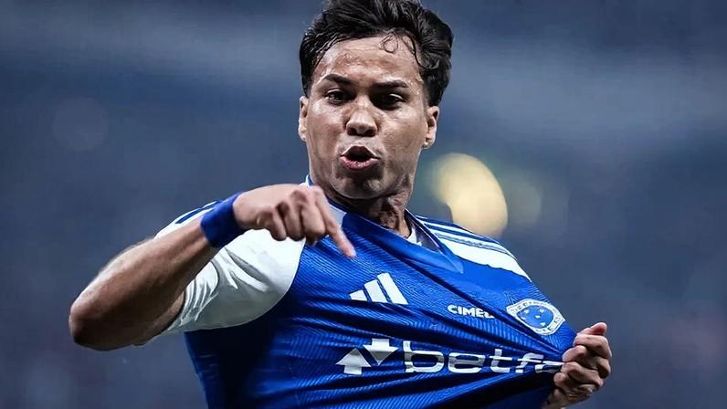 Kaio Jorge comemora gol em clássico contra o Atlético-MG (Foto: Gustavo Aleixo / Cruzeiro)