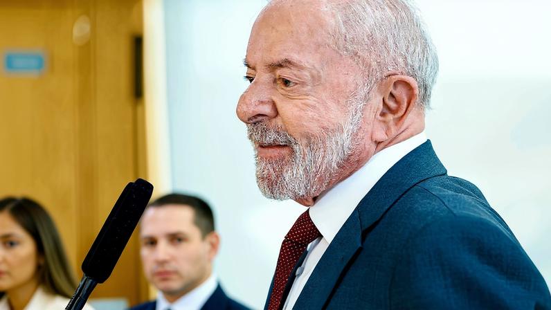 O presidente Lula durante cerimônia no Palácio do Planalto em dezembro de 2025 — Foto: Ricardo Stuckert/Presidência da República