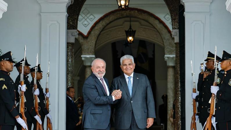 Cidade do Panamá, 28/01/2026 - Presidente da República, Luiz Inácio Lula da Silva, durante reunião com o Presidente da República do Panamá, José Raúl Mulino, Palácio Presidencial. Foto: Ricardo Stuckert/PR