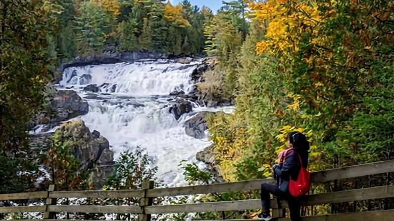 The Plaisance Falls in Quebec, Canada.