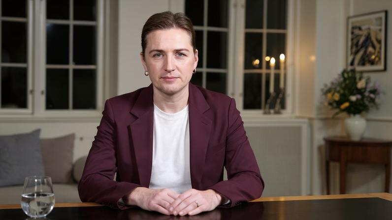 Denmark's Prime Minister Mette Frederiksen delivers New Year's speech at Marienborg