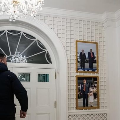 Críticas à exibição de foto de Trump com Putin na Casa Branca