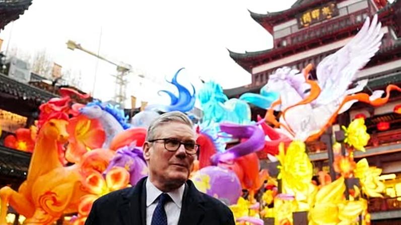 Keir Starmer at Yuyuan Gardens in Shanghai. He said Xi Jinping told him ‘all parliamentarians are welcome’ in China.
