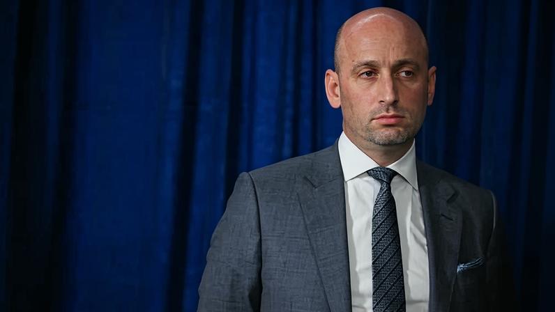 Stephen Miller at Mar-a-Lago earlier this month.