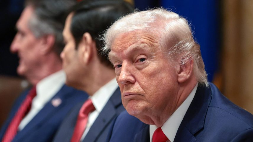 U.S. President Donald Trump, Secretary of State Marco Rubio and Interior Secretary Doug Burgum attend a cabinet meeting at the White House in Washington, D.C., U.S., January 29, 2026.