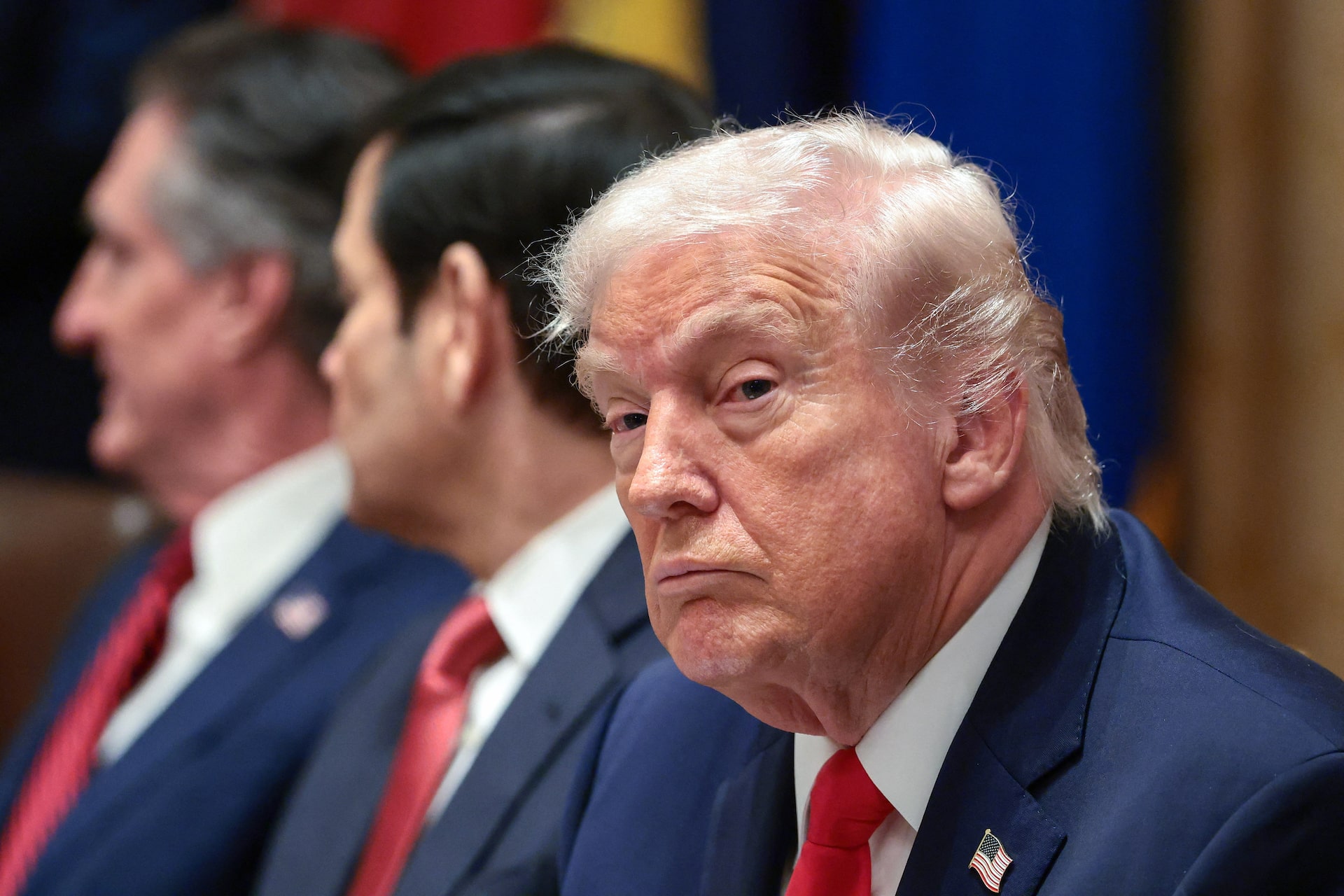 U.S. President Donald Trump, Secretary of State Marco Rubio and Interior Secretary Doug Burgum attend a cabinet meeting at the White House in Washington, D.C., U.S., January 29, 2026.