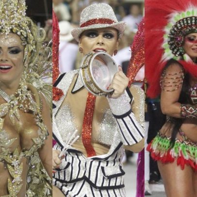 Viviane Araújo: evolução em 18 anos como Rainha de Bateria do Salgueiro