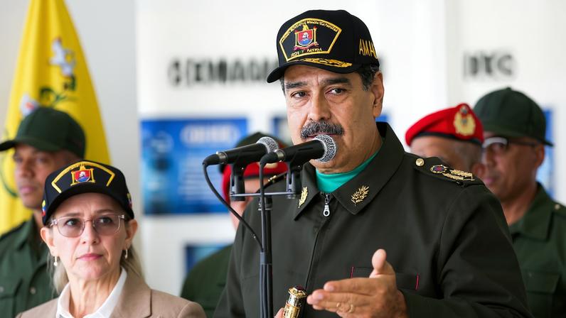 Venezuela’s Maduro attends military event in La Guaira