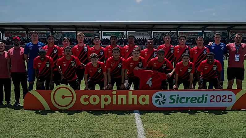 Athletico caiu na terceira fase da Copinha de 2025. Foto: Anderson Lira/Athletico