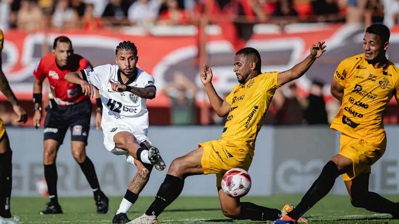 Atlético vence de virada por 3 a 1 o Pouso Alegre (Foto: Pedro Souza / Atlético)