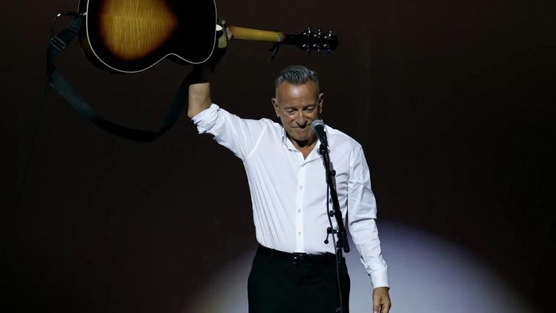Bruce Springsteen performs onstage during the AFI Los Angeles Premiere of 20th Century Studios' "Springsteen: Deliver Me From Nowhere" at The TCL Chinese Theater in Hollywood, California on October 22, 2025.
