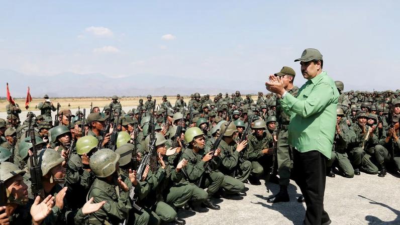 Venezuela's President Nicolas Maduro attends a military exercise in Maracay, Venezuela January 29, 2019. Picture taken January 29, 2019. Miraflores Palace/Handout via REUTERS/File Photo