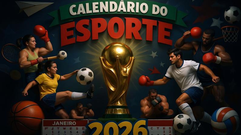 Calendário do esporte para 2026 (Foto: Lance!)