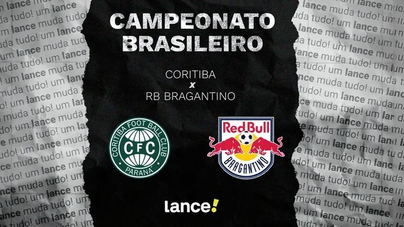 Coritiba e Bragantino jogam pelo Brasileirão. Foto: Arte/Lance!