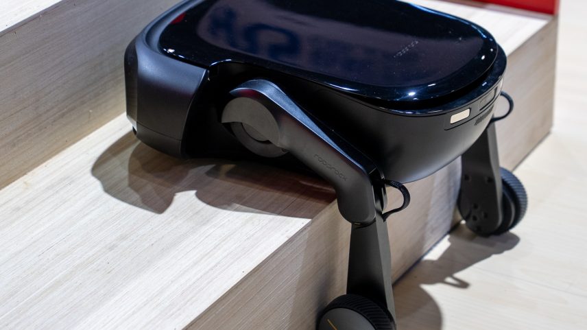 This is the first robot vacuum that can both climb and clean your stairs.