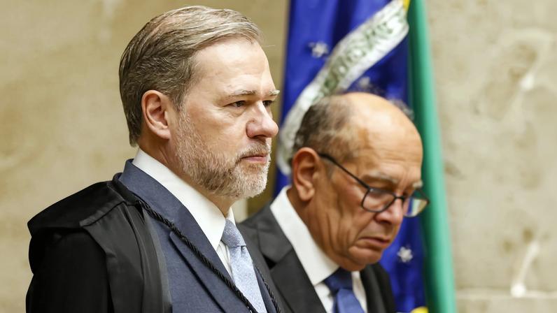 Ministro Dias Toffoli é alvo de críticas após nota do STF não esclarecer pontos sensíveis do inquérito do Banco Master (Foto: Bruno Peres/Agência Brasil)