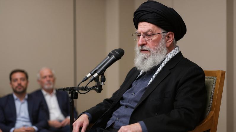 Iran's Supreme Leader Ayatollah Ali Khamenei speaks during a meeting in Tehran, Iran January 3, 2026.