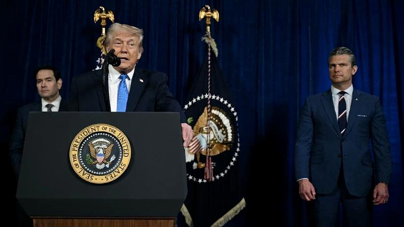 O presidente dos EUA, Donald Trump, em pronunciamento em 3 de janeiro de 2026. Foto: Jim Watson/AFP