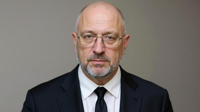 Ukrainian Defence Minister Denys Shmyhal stands on the day of a meeting under the European defence and foreign ministers format in Brussels, Belgium, December 1, 2025. REUTERS/Yves Herman