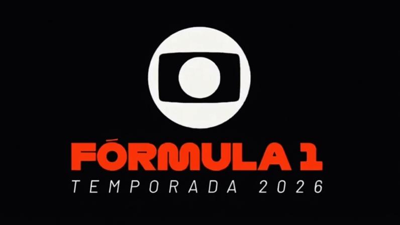 A primeira chamada da Fórmula 1 na Globo (Foto: Reprodução/TV Globo)