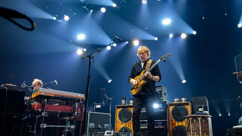 Trey Anastasio and Phish perform at the MVP Arena.