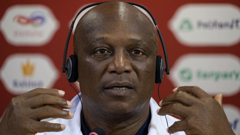 Sudan coach James Kwesi Appiah during the press conference