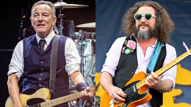 Bruce Springsteen and My Morning Jacket's Jim James.